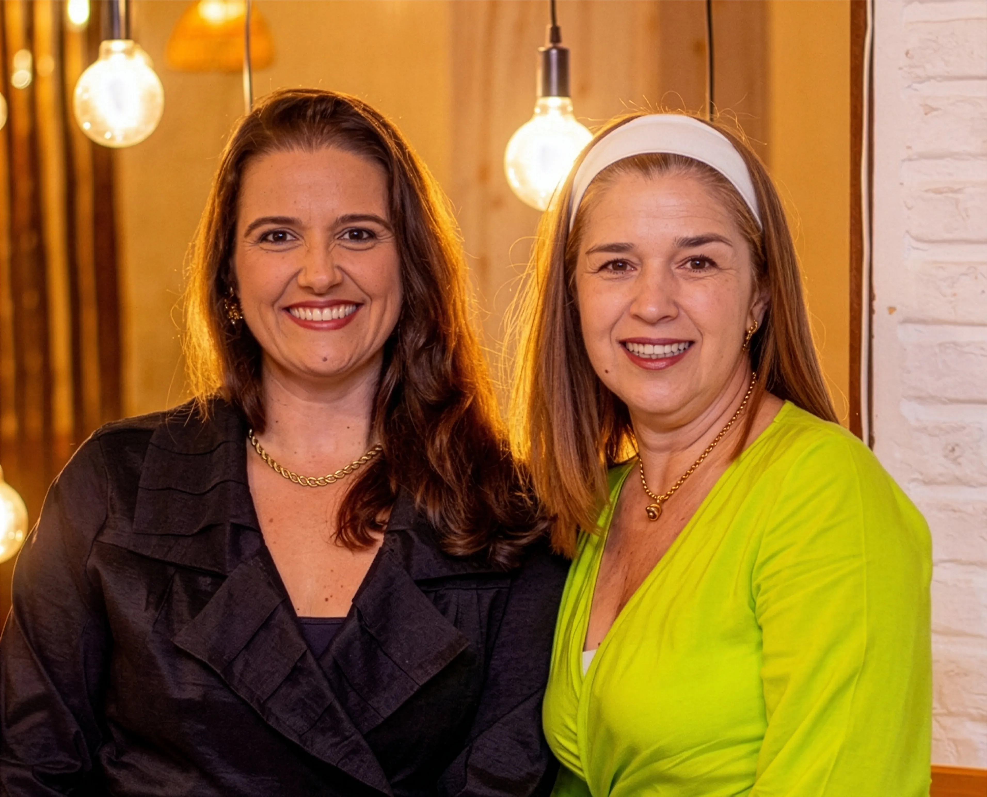 Dra. Danielli Ferraz e Thalyta Coaglio, facilitadoras do projeto Resgate da Sabedoria Feminina